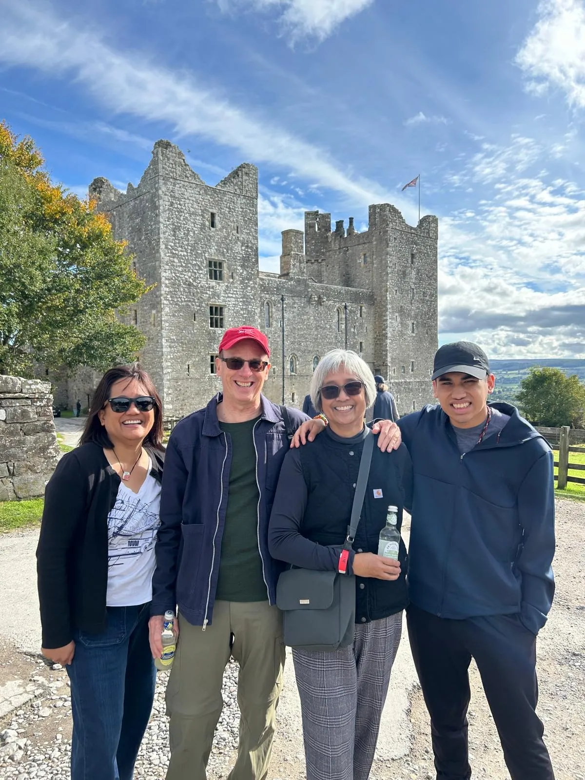 Happy guests on a private Expedition Yorkshire castle tour