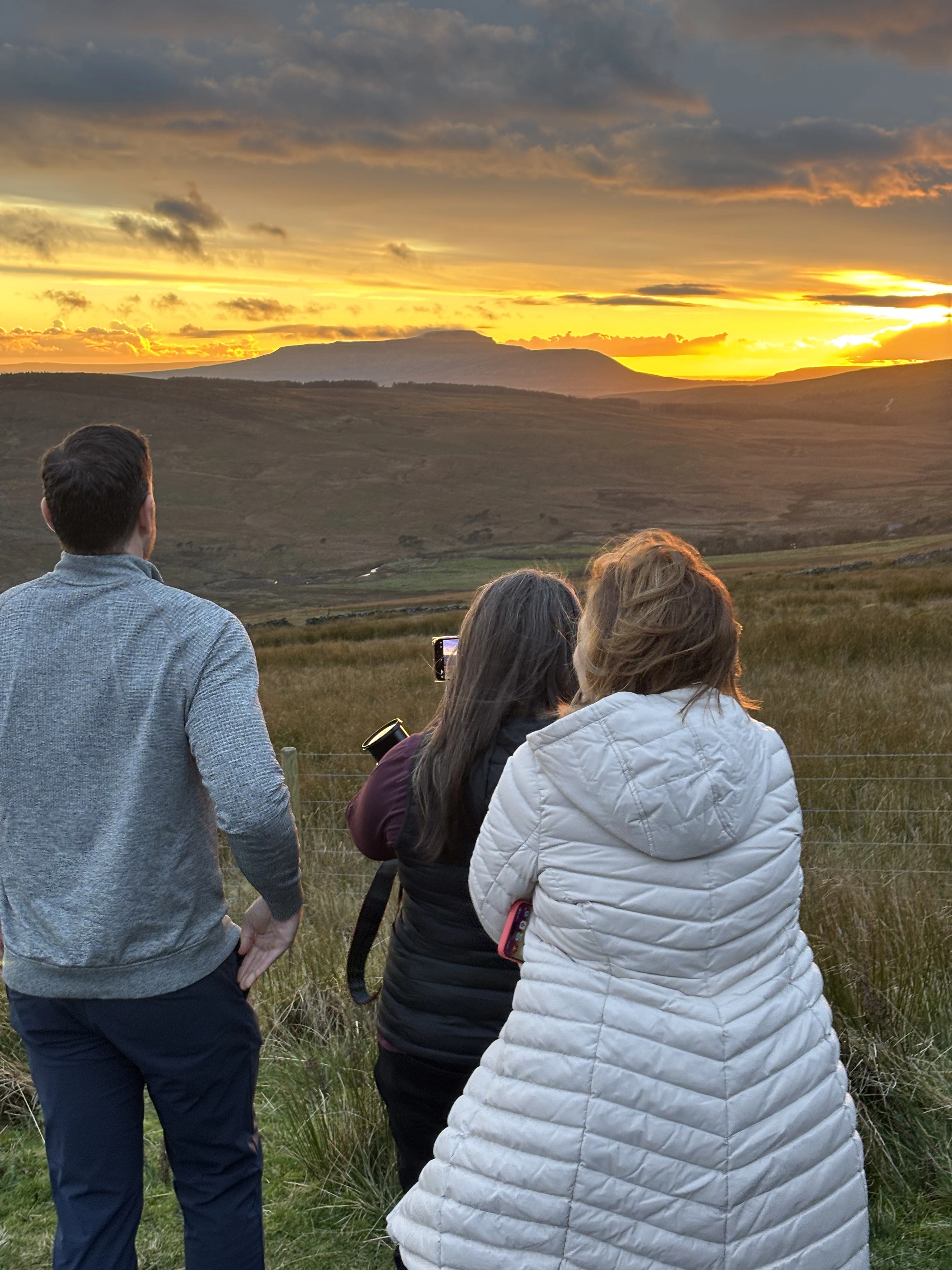 Golden-hour light over the high Yorkshire Dales