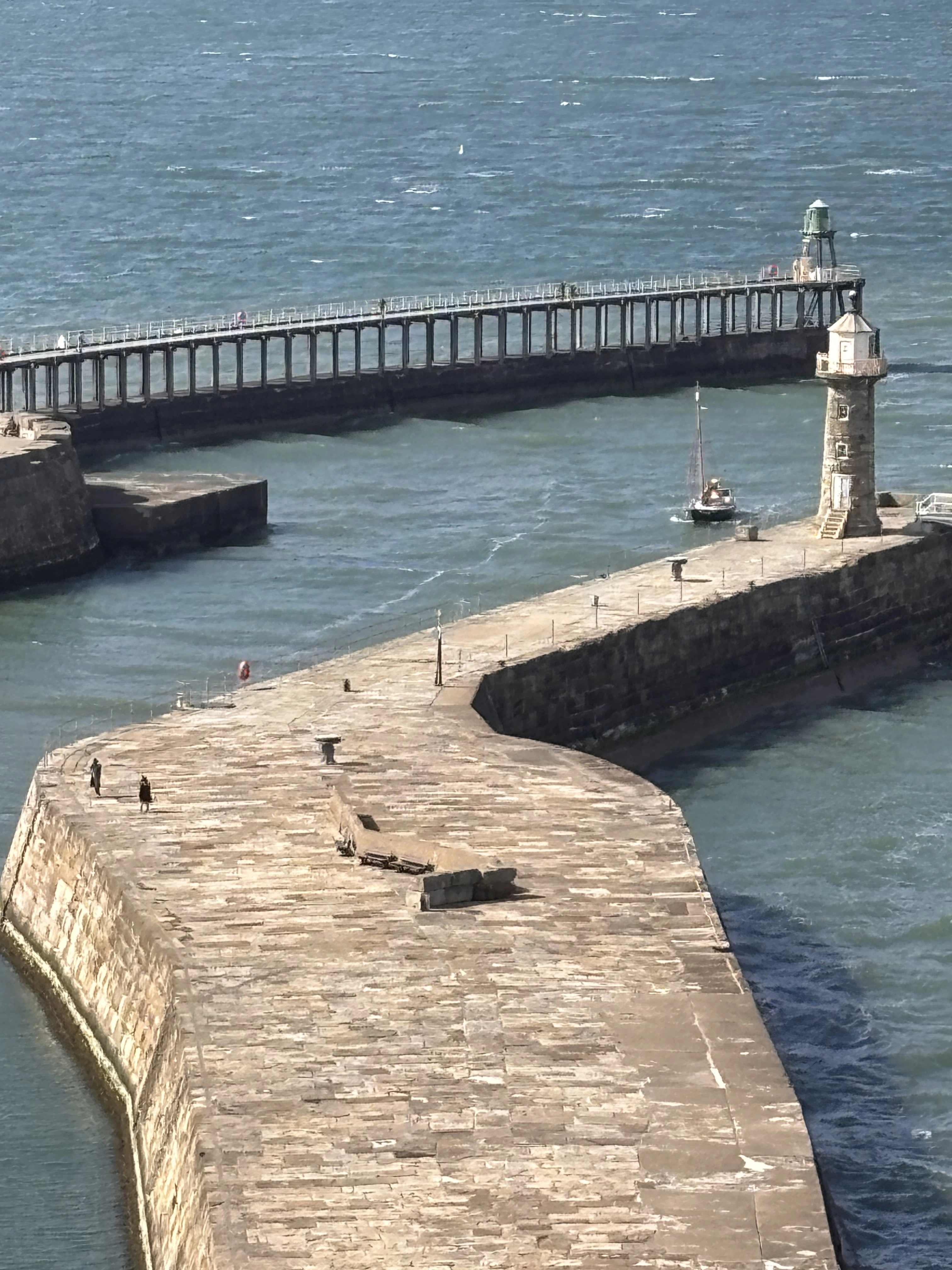 The Yorkshire coast at Whitby, famous for its fish and chips