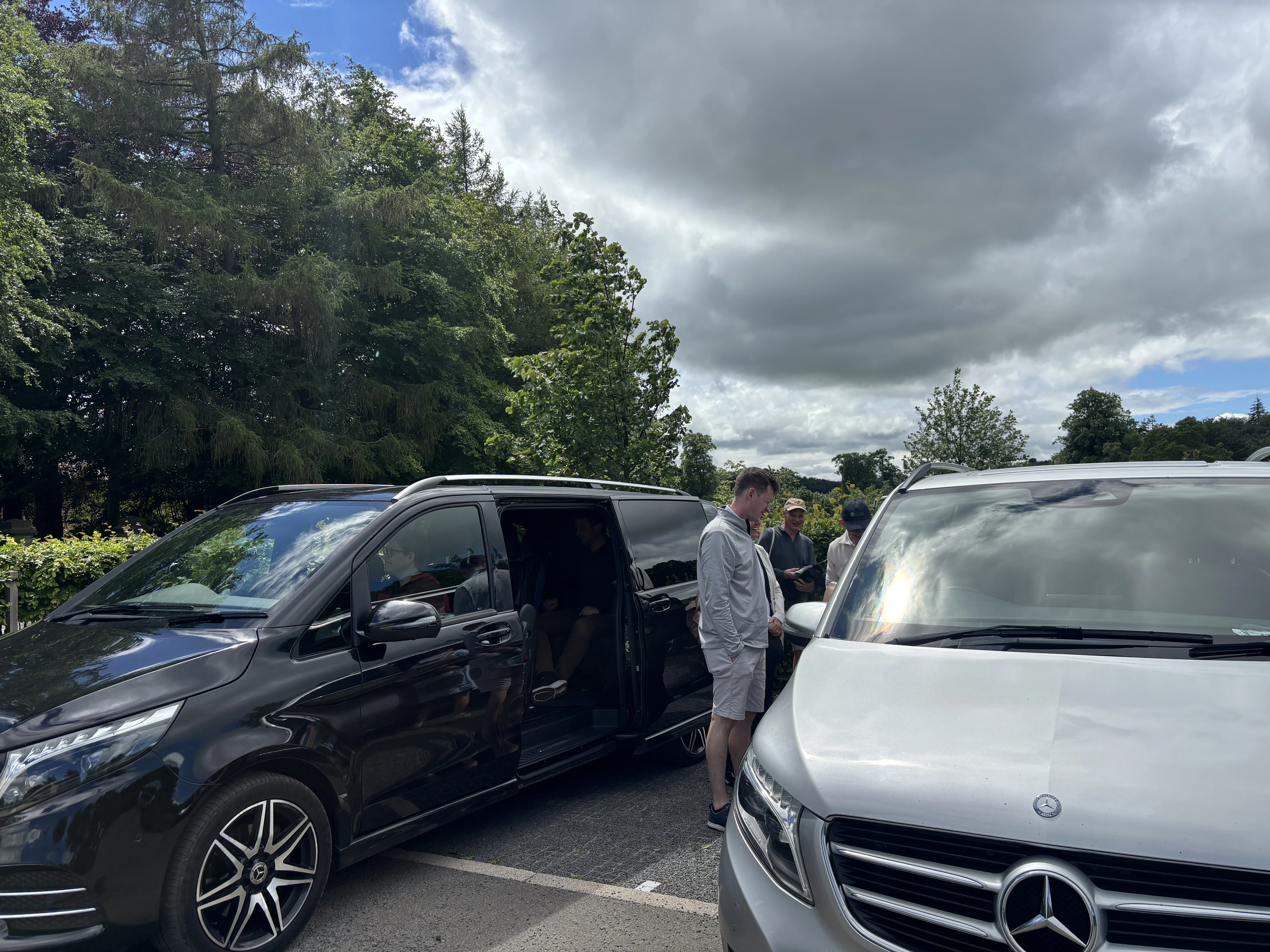 Private Mercedes-Benz V-Class vehicles on a multi-day Yorkshire expedition