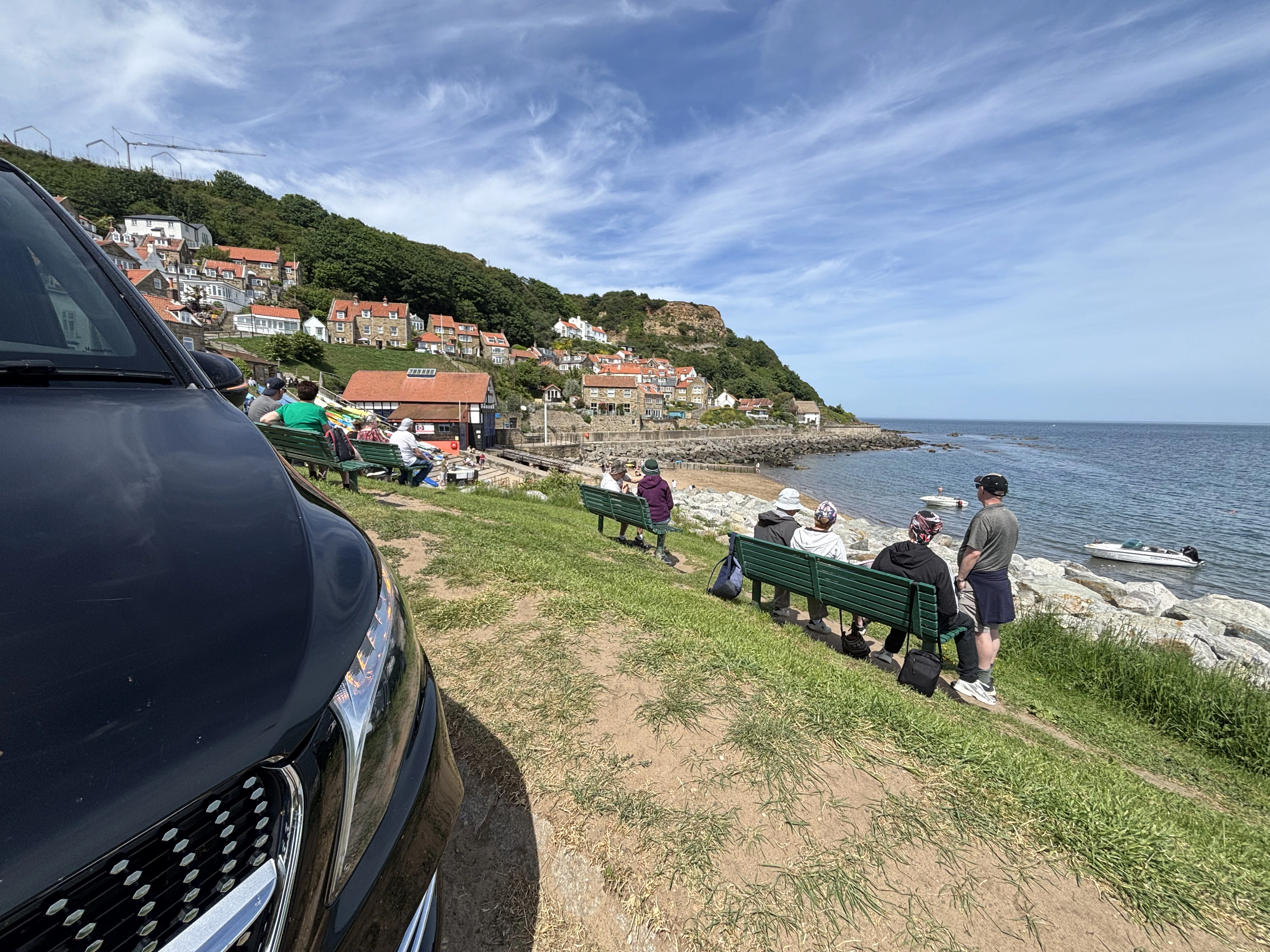 Whitby harbour seen from the abbey steps